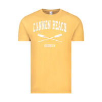 Vintage Mustard cannon beach oregon vintage nautical crossed oars t shirt Vintage Tee - linhVisuals