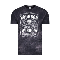 Bourbon Goes In Wisdom Comes Out Funny Whiskey Lover Gift Premium T Sh Vintage Tee | Teevron
