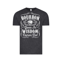 Vintage Black bourbon goes in wisdom comes out funny whiskey lover gift premium t sh Vintage Tee - linhVisuals