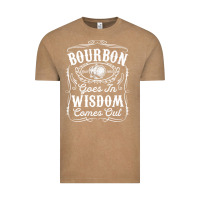 Vintage Coffee bourbon goes in wisdom comes out funny whiskey lover gift premium t sh Vintage Tee - linhVisuals