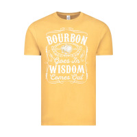 Vintage Mustard bourbon goes in wisdom comes out funny whiskey lover gift premium t sh Vintage Tee - linhVisuals
