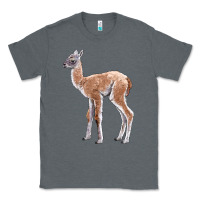 Charcoal Heather Guanaco Llama Baby Classic Tee - LillyAllenDesigns