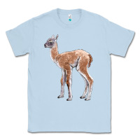 Dusty Blue Guanaco Llama Baby Classic Tee - LillyAllenDesigns