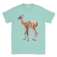 Seafoam Guanaco Llama Baby Classic Tee - LillyAllenDesigns