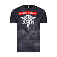 Cloud Black emergency department nursing er registered nurse rn caduceus raglan ba Vintage Tee - linhVisuals