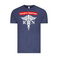 Vintage Denim emergency department nursing er registered nurse rn caduceus raglan ba Vintage Tee - linhVisuals