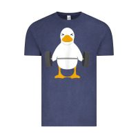 Vintage Denim duck deadlift design   weight lifting gym workout tank top Vintage Tee - linhVisuals