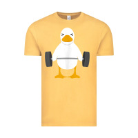 Vintage Mustard duck deadlift design   weight lifting gym workout tank top Vintage Tee - linhVisuals
