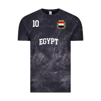 Cloud Black egypt team sports number 10 soccer egyptian flag t shirt Vintage Tee - linhVisuals