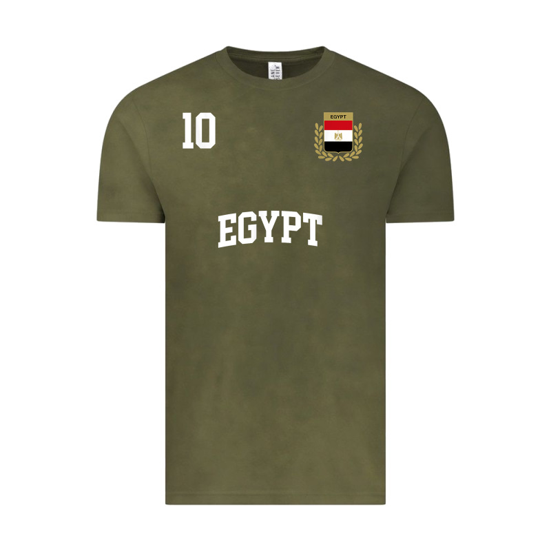 Egypt Team Sports Number 10 Soccer Egyptian Flag T Shirt Vintage Tee by linhVisuals | Teevron