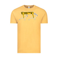 Vintage Mustard dynamics robot dog spot for boston militaries t shirt Vintage Tee - linhVisuals