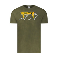 Vintage Olive dynamics robot dog spot for boston militaries t shirt Vintage Tee - linhVisuals