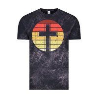 Cloud Black jesus cross retro style vintage t shirt Vintage Tee - linhVisuals