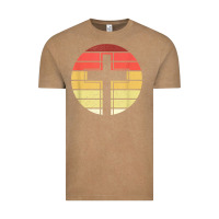 Vintage Coffee jesus cross retro style vintage t shirt Vintage Tee - linhVisuals