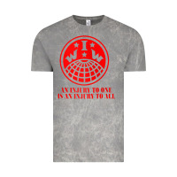 Cloud Rock iww injury one is injury to all front and back red zip hoodie Vintage Tee - linhVisuals