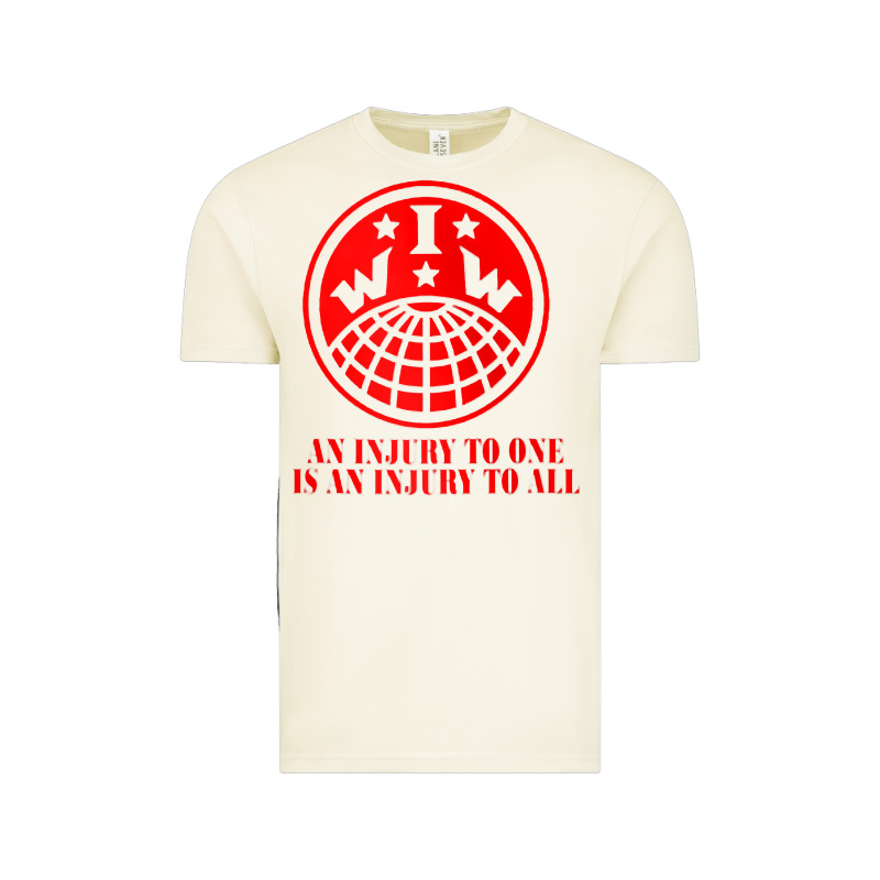 Iww Injury One Is Injury To All Front And Back Red Zip Hoodie Vintage Tee by linhVisuals | Teevron