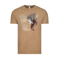 Vintage Coffee fate whispers to her you cannot withstand the storm t shirt Vintage Tee - linhVisuals