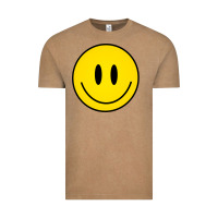 Vintage Coffee retro happy vibe smiley face happy face graphic sweatshirt Vintage Tee - linhVisuals