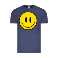 Vintage Denim retro happy vibe smiley face happy face graphic sweatshirt Vintage Tee - linhVisuals
