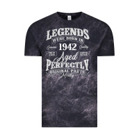 Cloud Black legends were born in 1942 year of birth birthday t shirt Vintage Tee - linhVisuals