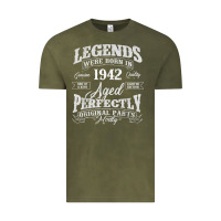 Vintage Olive legends were born in 1942 year of birth birthday t shirt Vintage Tee - linhVisuals