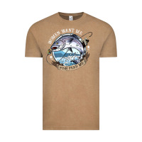 Vintage Coffee funny women want me, fish fishing fear t shirt Vintage Tee - linhVisuals