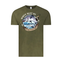 Vintage Olive funny women want me, fish fishing fear t shirt Vintage Tee - linhVisuals