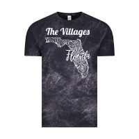 Cloud Black the villages fl   florida city mandala t shirt Vintage Tee - linhVisuals