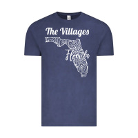 Vintage Denim the villages fl   florida city mandala t shirt Vintage Tee - linhVisuals