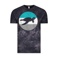 Cloud Black sea turtle retro gift for men or boys t shirt Vintage Tee - linhVisuals