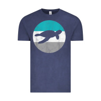 Vintage Denim sea turtle retro gift for men or boys t shirt Vintage Tee - linhVisuals