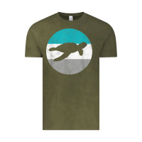 Vintage Olive sea turtle retro gift for men or boys t shirt Vintage Tee - linhVisuals