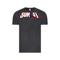 Vintage Black Artwork SUM41 Vintage Tee - linhVisuals