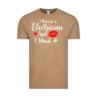 Vintage Coffee i kissed an electrician and i liked it for girlfriend wife pullover ho Vintage Tee - linhVisuals