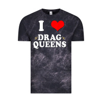 Cloud Black i love drag queens  i heart drag queens t shirt Vintage Tee - linhVisuals