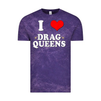 Cloud Purple i love drag queens  i heart drag queens t shirt Vintage Tee - linhVisuals