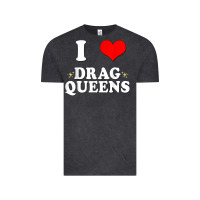Vintage Black i love drag queens  i heart drag queens t shirt Vintage Tee - linhVisuals