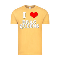 Vintage Mustard i love drag queens  i heart drag queens t shirt Vintage Tee - linhVisuals