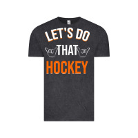 Vintage Black Lets Do That Hockey Vintage Tee - linhVisuals