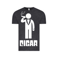 Vintage Black cigar smoker Vintage Tee - linhVisuals