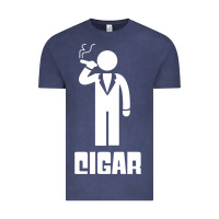 Vintage Denim cigar smoker Vintage Tee - linhVisuals