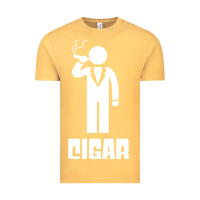 Vintage Mustard cigar smoker Vintage Tee - linhVisuals