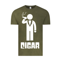 Vintage Olive cigar smoker Vintage Tee - linhVisuals