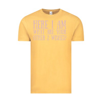 Vintage Mustard here i am what are your other 2 wishes Vintage Tee - linhVisuals
