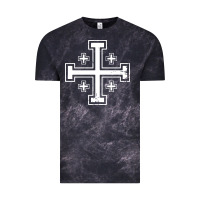 Cloud Black crusader cross of jerusalem knights templa Vintage Tee - linhVisuals