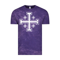 Cloud Purple crusader cross of jerusalem knights templa Vintage Tee - linhVisuals