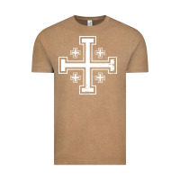 Vintage Coffee crusader cross of jerusalem knights templa Vintage Tee - linhVisuals