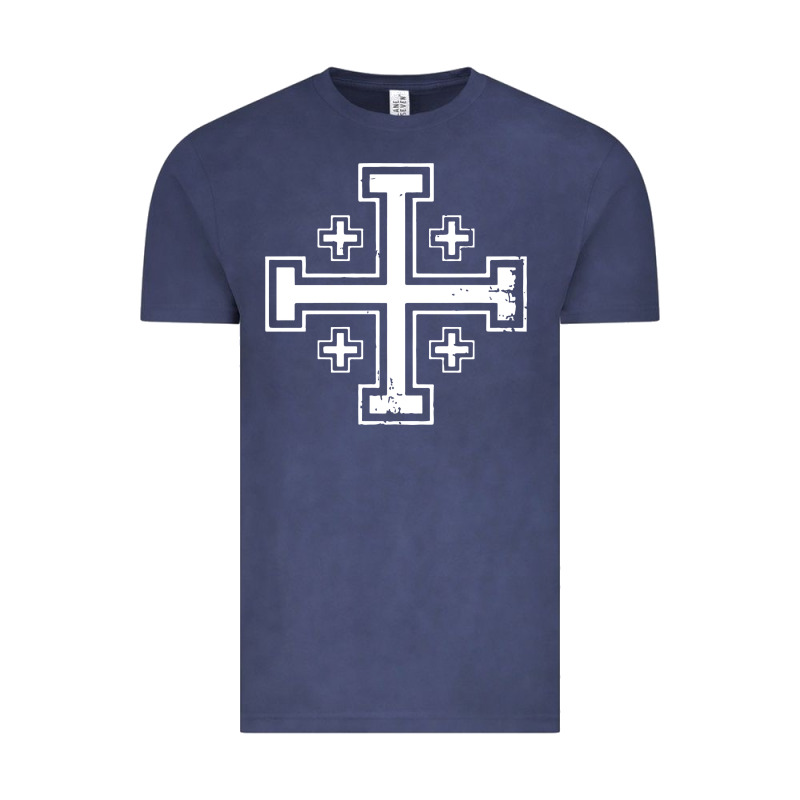 Crusader Cross Of Jerusalem Knights Templa Vintage Tee by linhVisuals | Teevron