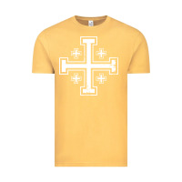 Vintage Mustard crusader cross of jerusalem knights templa Vintage Tee - linhVisuals