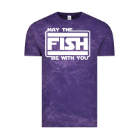 Cloud Purple May The Fish Be With You Fishing3 Vintage Tee - linhVisuals
